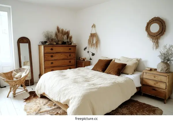 Cozy Boho Bedroom Interior Design