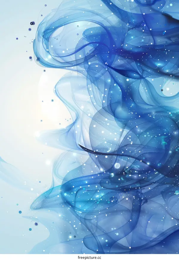 Blue silk-like abstract background