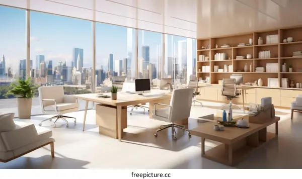 Modern Office with City View