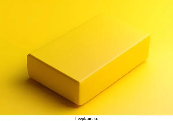 Yellow Minimalist Box Mockup