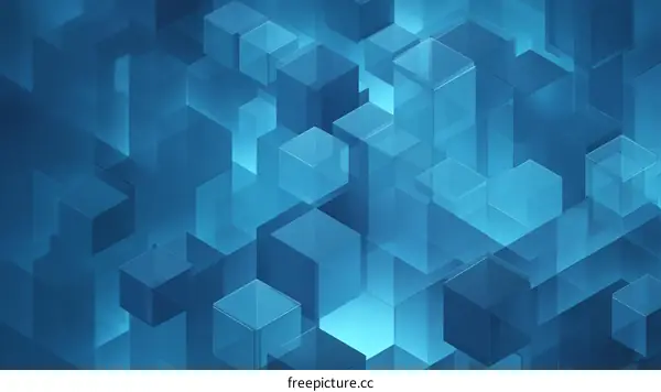 Abstract Geometric Cubes Background Design