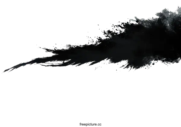 [Transparent Background PNG]Abstract Ink Splash Art