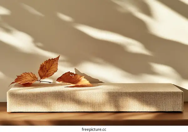 Autumnal Display on Beige Display Stand