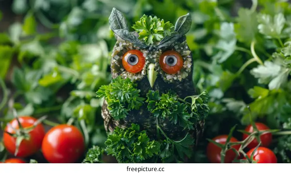 A Vegetable Owl Creation