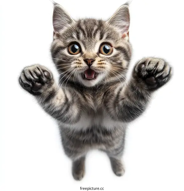 Adorable Kitten Reaching Out