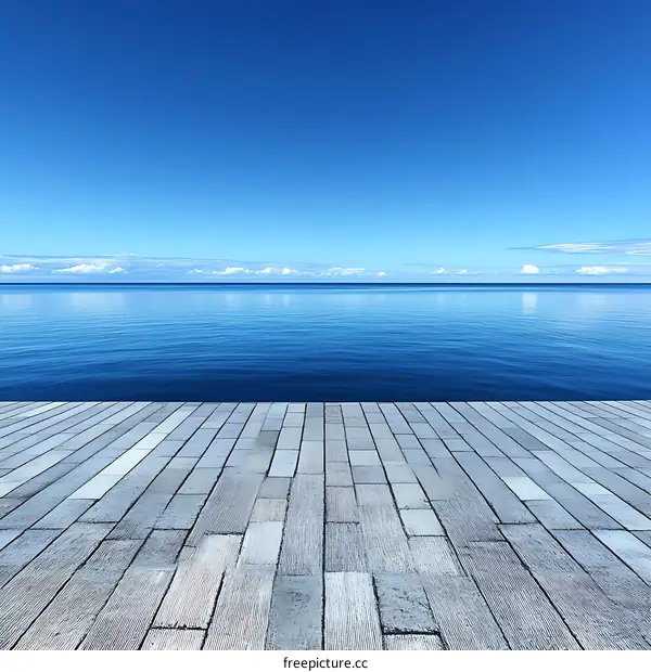 Tranquil Sea and Sky Over a Peaceful Waterfront