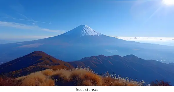 Mount Fuji from above