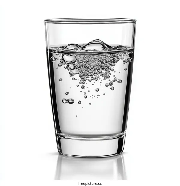 Sparkling Water in a Glass