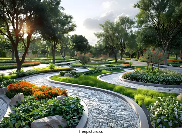 Landscape architecture renderings