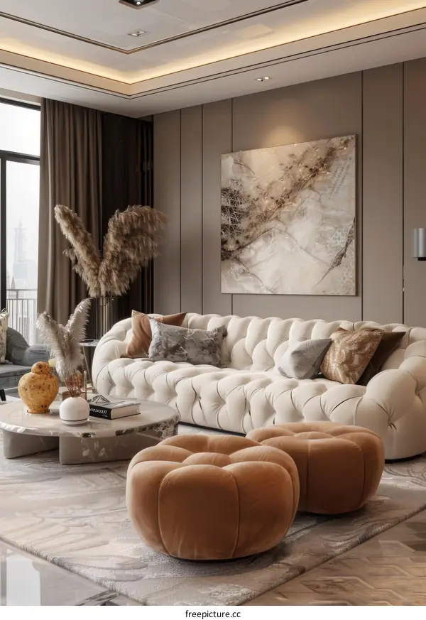 Modern minimalist living room