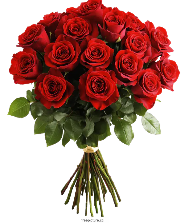 [Transparent Background PNG]Beautiful Red Rose Bouquet