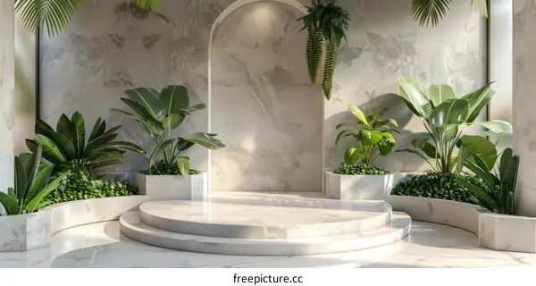 Modern Minimalist Indoor Botanical Display