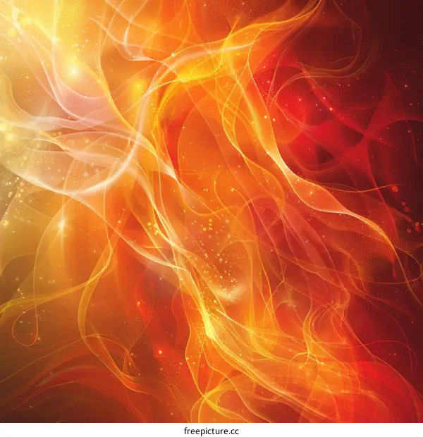Abstract red and orange wavy background