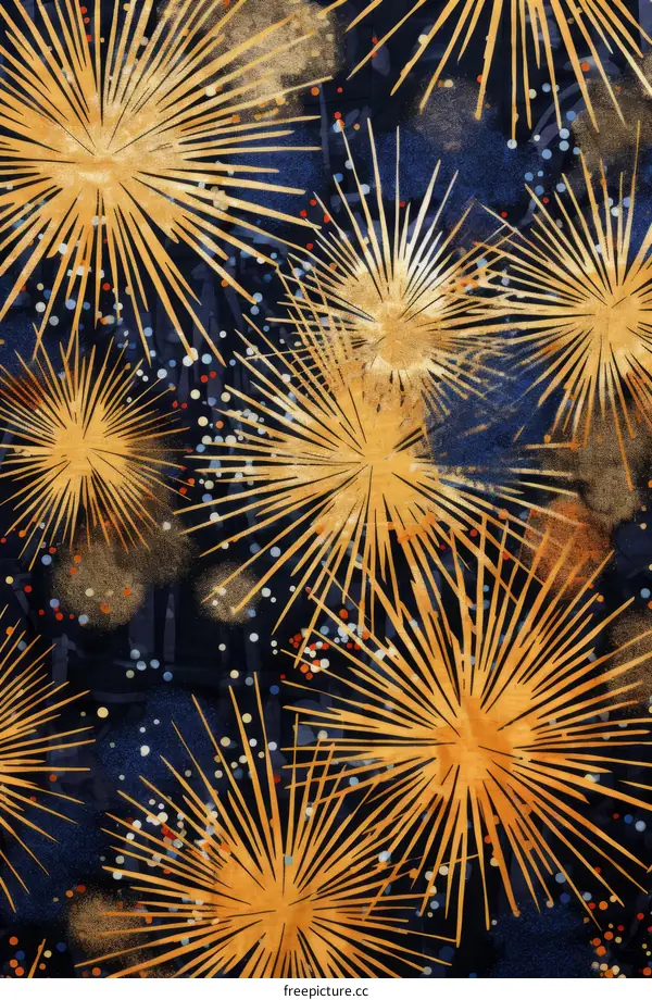 Fireworks in the night sky