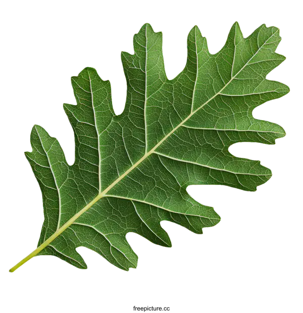 [Transparent Background PNG]Close Up of a Vibrant Green Leaf