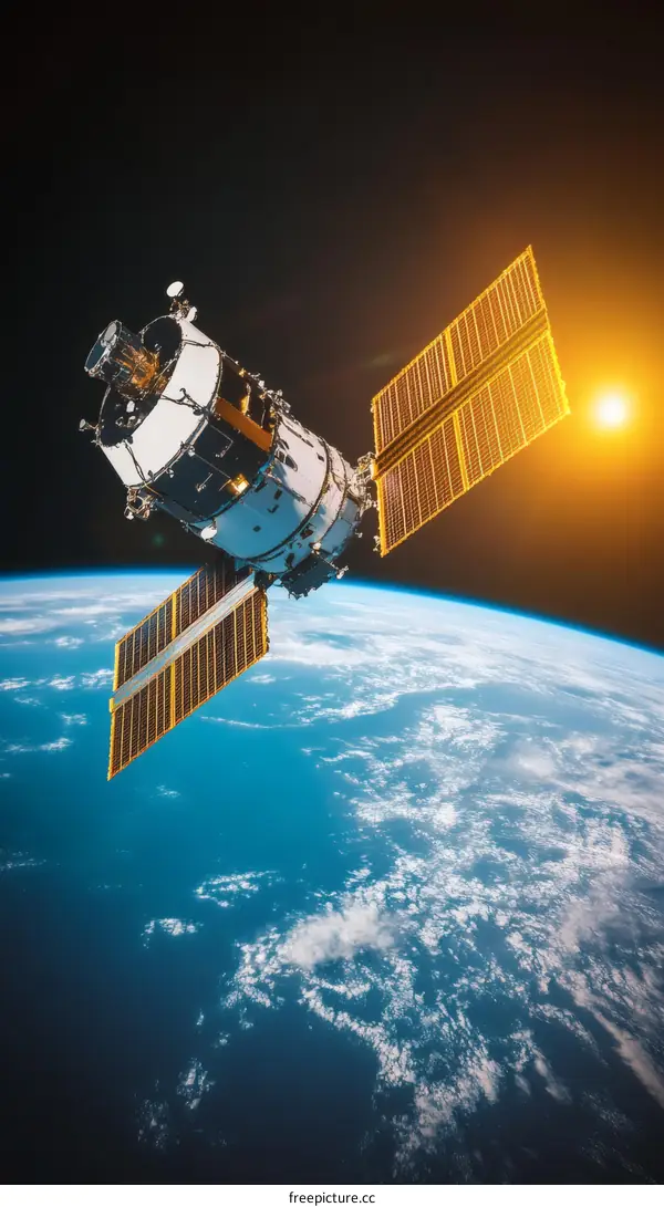 Space Station Orbiting Earth