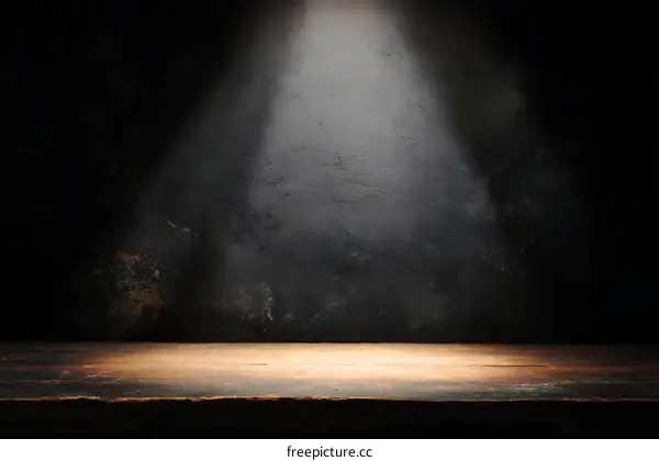 Wooden Tabletop with Spotlight Background