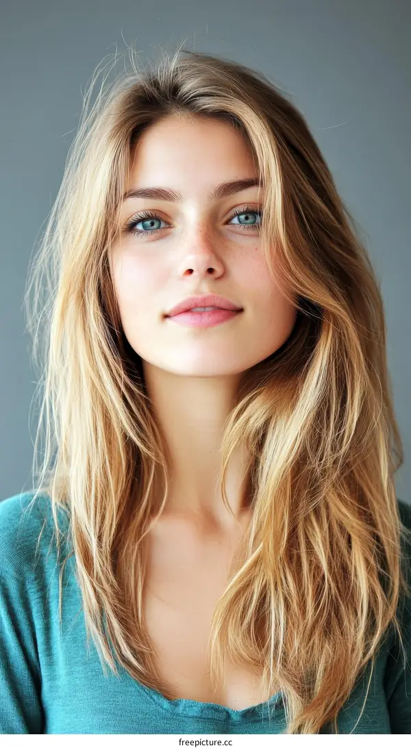 Beautiful Woman with Blonde Hair