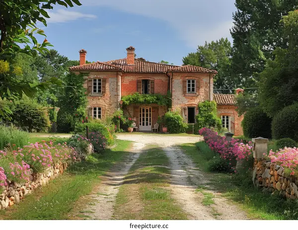 Tuscan Villa with Lush Garden