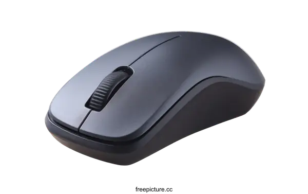 [Transparent Background PNG]Wireless Computer Mouse Closeup View