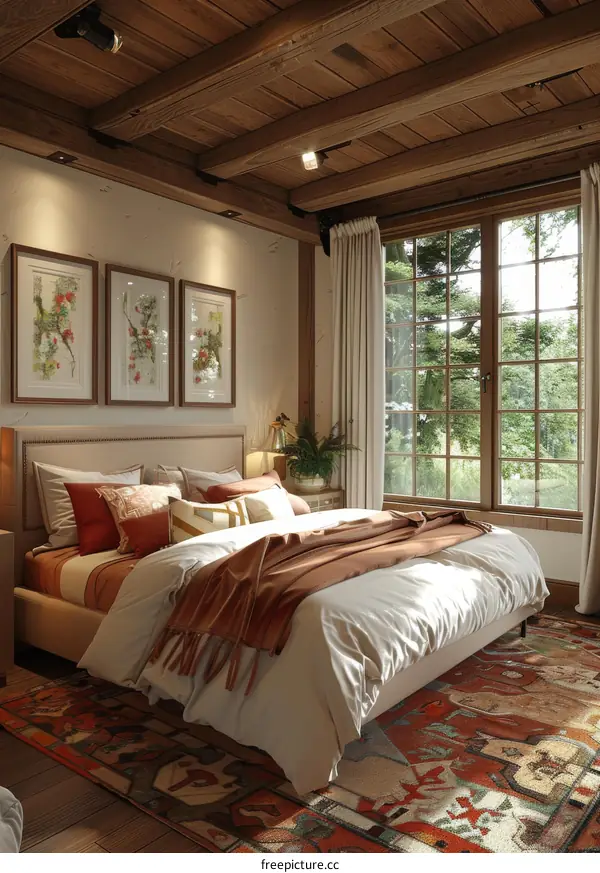 Cozy Rustic Bedroom Interior Design