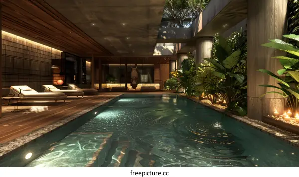 Luxury Indoor Swimming Pool Design