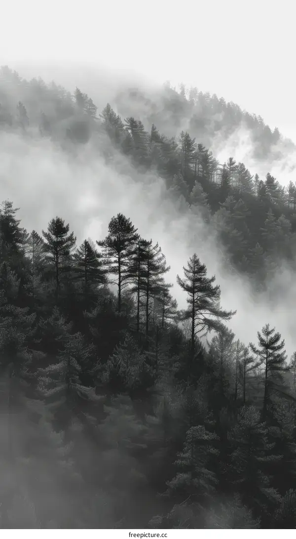 Misty Mountain Landscape