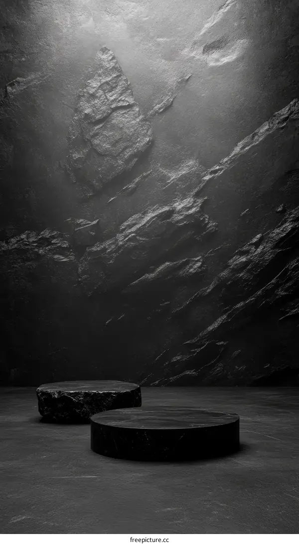 Dark Stone Product Display Background