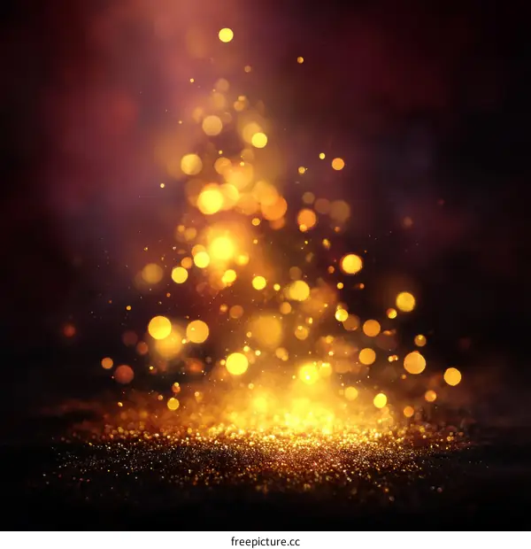 Golden Sparkling Background Illustration