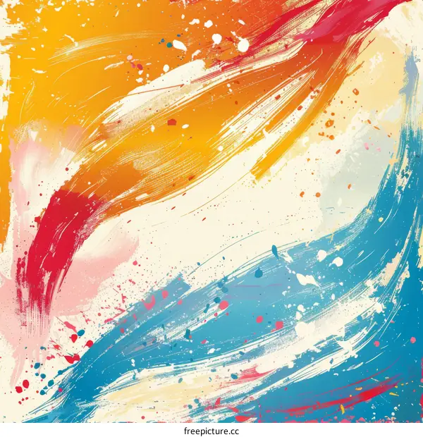 Vivid Abstract Art Painting