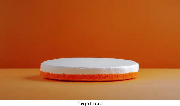 Modern Orange and White Product Display Platform