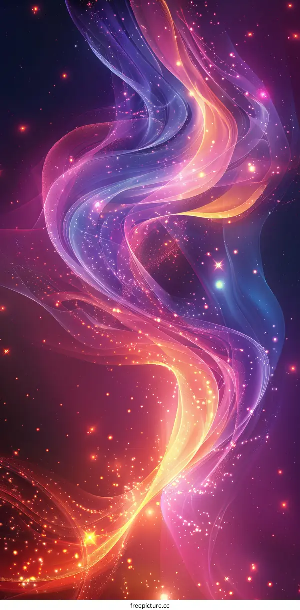 Colorful Nebula - A Tapestry of Stars