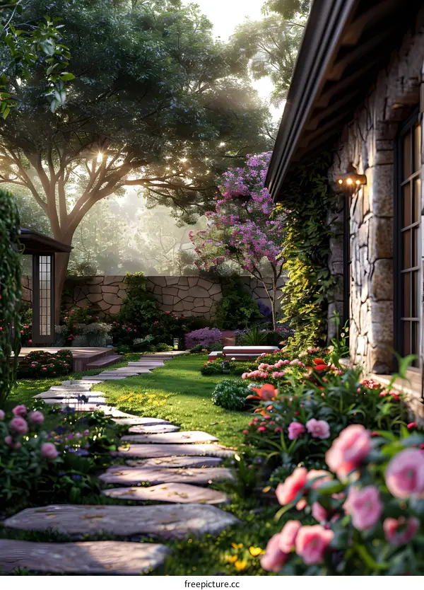 A beautiful courtyard
