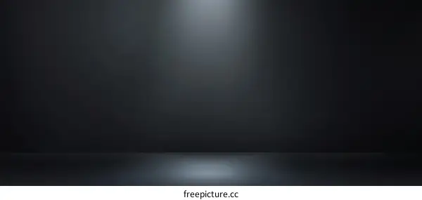 Empty Dark Studio Background with Spotlight