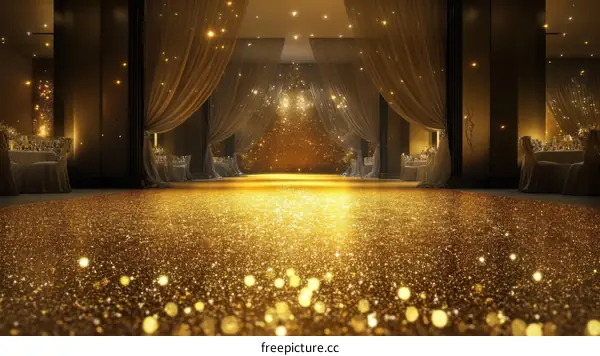 Golden Glitter Ballroom Event Venue