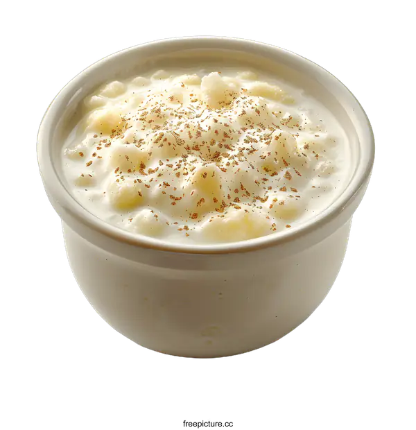 [Transparent Background PNG]A bowl of rice pudding