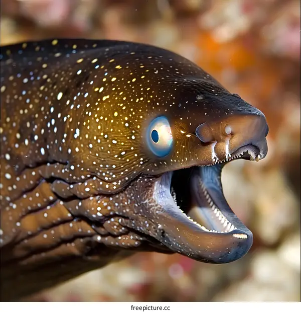 Moray Eel Open Mouth