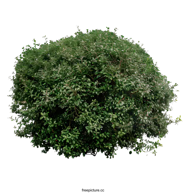 [Transparent Background PNG]Green Bush Isolated on White Background