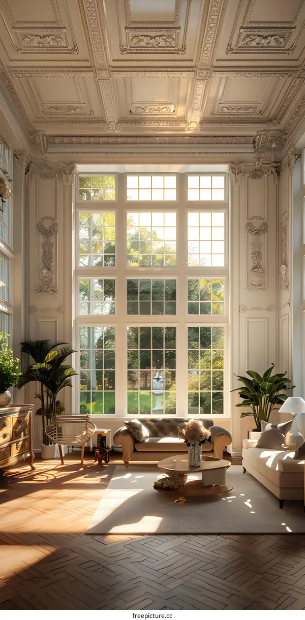 Exquisite and spacious living room