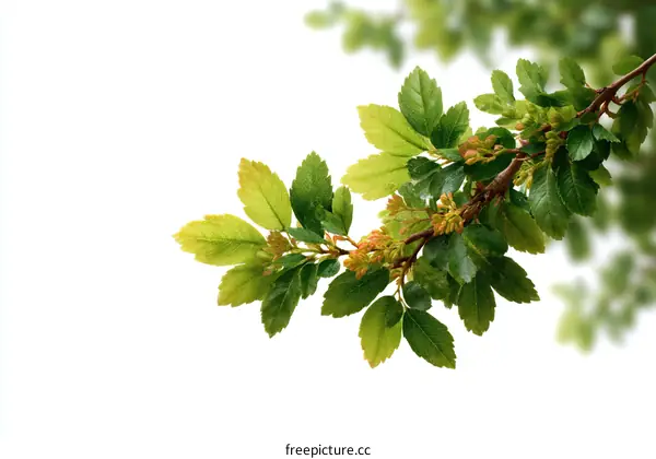 Fresh Spring Branch with New Growth