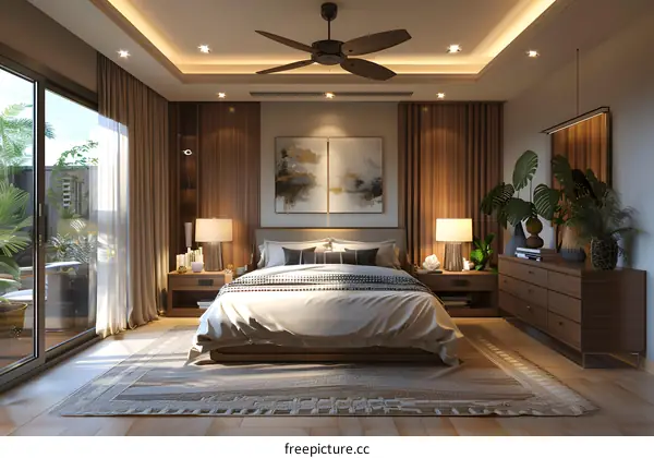 Modern minimalist bedroom design