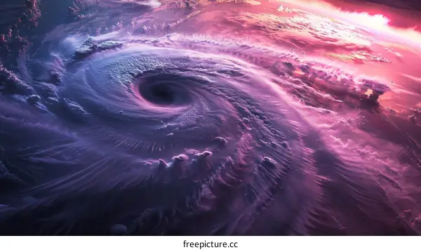 A Giant Hurricane Swirling in Space