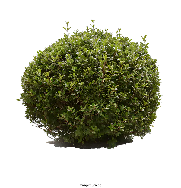 [Transparent Background PNG]Green Bush with White Background