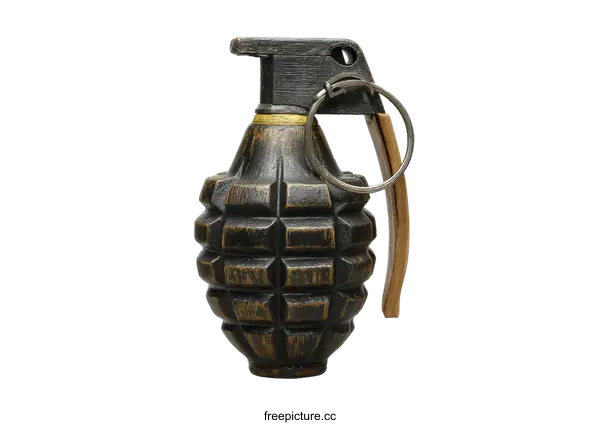 [Transparent Background PNG]Vintage Hand Grenade Replica