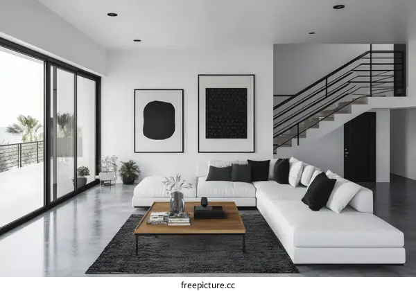 Modern Minimalist Living Room Interior Design