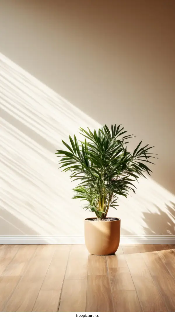 Houseplant in a Warm Room