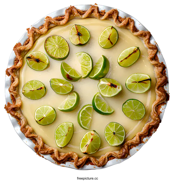 [Transparent Background PNG]Key Lime Pie