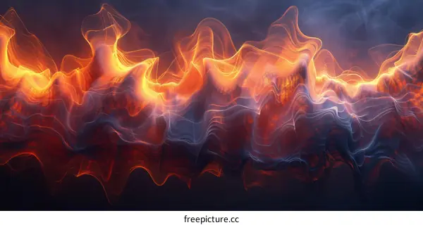 Colorful Abstract Background with Smooth Wave Pattern