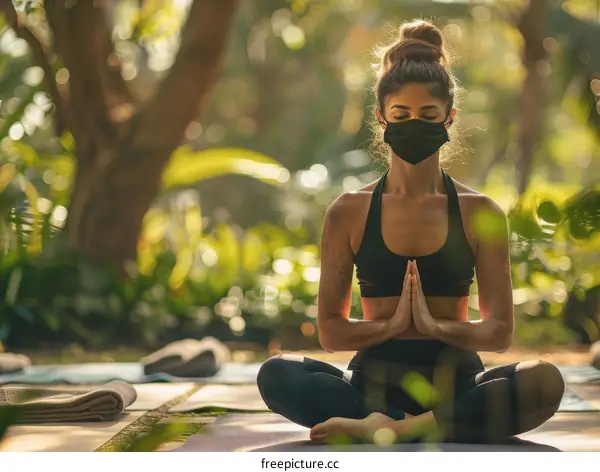 Meditate in the nature to find inner peace