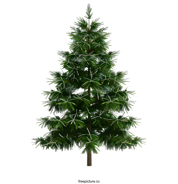 [Transparent Background PNG]Green Christmas Tree Isolated on White Background